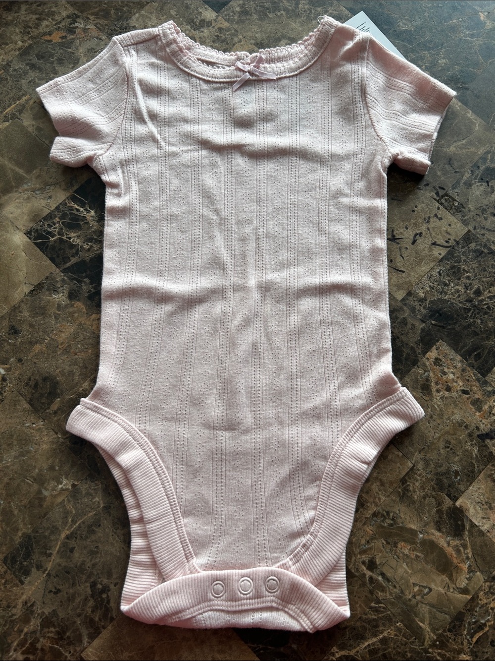NWT ๐ Baby Pink Knit One-Piece Bodysuit